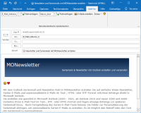MONewsletter Serienmails in Outlook erstellen und versenden